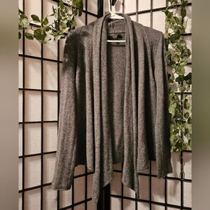 Alex Marie Gray Lily Cardigan 100% Cashmere Size Small open front